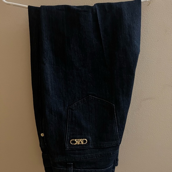 Michael Kors Premiere Denim Hi-Rise Wide Leg Jeans size 10 new - Picture 4 of 5